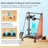 LONGER LK5 Pro 3 3D Printer, 11.8x11.8x15.7in Large Printing Size with Resume Printing