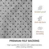 Anji Mountain Rug'd Office Chair Mat for Carpet & Hardwood Floor - Jacquard Woven Top, Anti-Slip Backing (40 x 54)