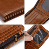 Wallet Handmade Men's Wallet with Wallet Bank Card Holder Wallet Men (Color : A Size : One Size)