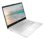 HP 14" Business Laptop Computer with 1-Year Office 365, Intel Quad-Core N150 Processor, 4GB RAM 640GB Storage (128GB UFS+512GB SD Card), Windows 11 Home, PLUSERA Earphones, Natural Silver