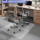 Kuyal Office Chair Mat for Carpet, 2 Pack 32x 49 Clear Heavy Duty Computer Chair Mat