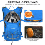LARIPOP 18L Hydration Backpack with 2L BPA-Free Leak-Proof Water Bladder, Lightweight Breathable Reflective Daypack for Hiking Cycling MTB Trail Running Camping Men Women