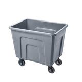 Commercial Laundry Cart, Heavy-Duty Plastic Linen Trolley for Hotel Housekeeping