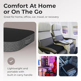 Kölbs Extra Large Seat Cushion, Stylish Plush Velvet Cover, X-Large Memory Foam for Office Chair, Floor Pillow (Extra Large)