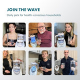 PIURIFY 3 in 1 Hydrogen Water Machine: Hydrogen Water Generator + Vortex Structured Water + Calcium Sulfite Filter | SPE/PEM Hydrogen Water Pitcher with Magnetic Water | BPA-Free Tritan | 50 OZ