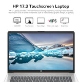 2026 HP 17 Inch Laptop Touchscreen Computer, 17.3" HD+ Touch Screen Business Laptop