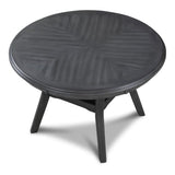 New Classic Furniture Gia 5-Piece Round Dining Set with 1 Dining Table and 4 Chairs, 47-Inch, Gray New Classic Furniture