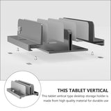 NUOBESTY Vertical Laptop Stand Aluminum Alloy Desk Holder Adjustable Width