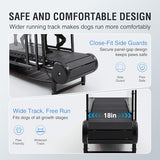 Dog Treadmill for Large Dogs Medium Dogs,Adjustable Ramp Canine Running Slatmill Machine with Pedometer for Exercise & Healthy & Fit Pet Life