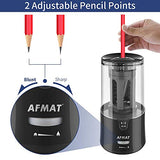 AFMAT Electric Pencil Sharpener - Auto Stop, Super Sharp & Fast, Plug in Pencil Sharpener for 6-12mm No.2/Colored Pencils