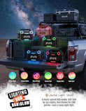 AFIFR Outdoor Bluetooth Speaker, 160W Loud Bass! Rugged, IP67 Waterproof, 24H Playtime with Lights, Wireless TWS Pairing Portable Speakers for Party, Outsides, Travel, Beach, Garage(Tide Blue)