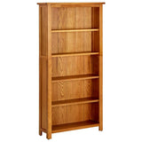 PTUGUOF 7 Tier Oak Bookcase with Natural Oak Finish and 78.7 x 8.9 Inch Shelves for Sturdy Storage