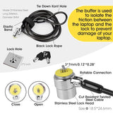 I3C Laptop Cable Lock Hardware Security Cable Lock Anti Theft Combination Lock, Laptop-Computer