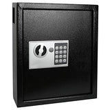 Electronic 40 Keys Cabinet Wall Mount, Digital Key Safe Lock Box, Large Security Lockbox for House Key