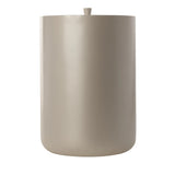 Maxi Collection Large Bathroom Trash Can – 6 Gallon Resin Waste Bin with Lid, 10x10x14 Inch Modern Garbage Can, Fits Standard 5-6 Gallon Bags (Pearl)