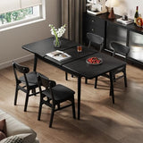 Muwuele Solid Wood Extendable Dining Table for 4-8 People with Seamless Extension from 47.2 to 63 Inches