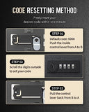 60 Position Key Cabinet Steel Security Storage Box with Combination & Key Lock, Resettable, Digital
