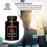 Alpha GPC Supplement & BioPerine for Hyper Absorption - 120 Count, Alpha-GPC 600mg per Serving - Nootropics for Memory, Focus, Energy, & Drive - Choline Supplements to Boost Acetylcholine, Made in USA