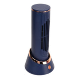 RiToEasysports Bladeless Tower Fan, Stylish 3-Speed with 4000mAh Battery, Portable Fan Compact Design for Dormitory, Small Rooms, Offices, Bedrooms