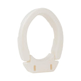 VMS Deluxe Bolt-On Hinged Raised Toilet Seat - Available in Elongated & Standard Styles, 300 lbs Weight Capacity (Elongated)
