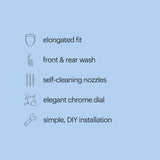 Bidet Toilet Seat Non-Electric Swash Ecoseat, Fits Elongated Toilets Brondell