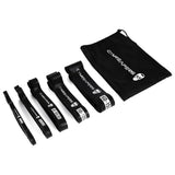 Gymreapers Resistance Bands for Working Out – Elastic Pull Up Exercise Assistance Bands Set for Powerlifting, Stretching, WOD, Strength Training – for Men & Women (5 Bands - Black Set)