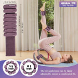Ankle Weights for Women Men Adjustable 2LB Wrist Weights Bracelet Set of 2 for Home Gym Weighted Bangles Wristbands Leg Arm Weights, Deep Plum