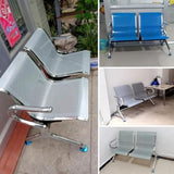 2-Seat Waiting Room Chairs, Waiting Room Bench with Arms, Office Guest Reception Chairs