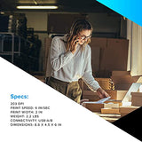 Zebra ZD410 Direct Thermal Desktop Printer Print Width of 2 in USB Connectivity