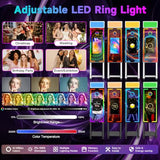 Magic Mirror Photo Booth with Printer,45-22" Touch Screen Mirror Photo Booth Machine with Flight Case