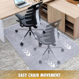 BesWin Office Chair Mat for Carpet, 36" x 48" Heavy Duty Hard Material Computer Chair Mat