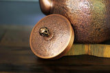 Kuiwisen Handmade Large Hammer Copper Pot Kettle Stovetop Teapot 1.5mm Thick Pure Red Copper Handmade, 1700 ml - 2.42bl