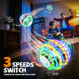 Veeniix 360° RGB Light Rotation Drone for Kids, RC Quadcopter with Altitude Hold, One Key Take Off & Landing, Left Right Side Fly, 3 Adjustable Speeds & Trim Function, Gift Toys for Boys and Girls, Indoor Outdoor Toy