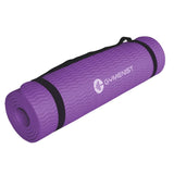 GYMENIST Thick Exercise Yoga Floor Mat Nbr 24 X 71 Inches Great for Camping Cardio Workouts Pilates Gymnastics (Purple) GYMENIST