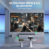 [Now with Netflix & 4000 ANSI] 4K Projector with WiFi and Bluetooth