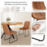 HIPIHOM Extendable Dining Table Set for 6 People, 47.2"-63" Kitchen Table