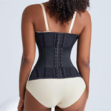 MISTHIN Waist Cincher Shaperwear for Womem Full Body Women Double Belt Wrap Corset Trainer Tummy Control Shaper (Black, X-Large)