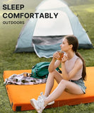 Gaialoop 3 Inch Memory Foam Camping Mattress, Dual Layer Thick Sleeping Camp Pad for Car Tent Cot, Roll-Up Portable Glamping Floor Bed for Guests Sleepover[Single: 75 * 30 * 3"]