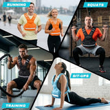 PJ PINJIAN Adjustable Weighted Vest for Men and Women,4-10lb Variable Body Weight Vest for Home Workouts, Running, Rucking, HIIT & Strength Training, Removable Ironsand Weights, Reflective & Pockets