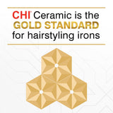 CHI Original Digital Ceramic Hair Straightener 1", Hairstyling Iron, Delivers Shiny Smooth Results, Even Heat for Less Damage, Ruby Red