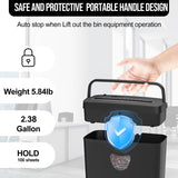 Cross-Cut Paper Shredder P-4 Security Level 2.38-Gallon Bin