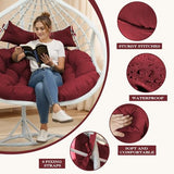 lihtsofty Double Egg Chair Cushion Replacement 55x35in Thickened Double Egg