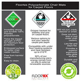 Ultimat Polycarbonate Contoured Chair Mat for Carpets up to 1/2