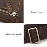 ASWRTYJO European Men's Large Capacity Zippered Crossbody Bag Waist(Style2)