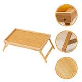 Foldable Lap Desk Holder with Storage for Bed Laptop Work