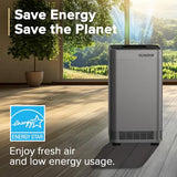 Nuwave Forever Plus Air Purifier for Home with Washable Filter, Massive Areas up to 3,210 Sq Ft, Never Replace Air Filter System, Zero Waste