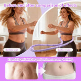 2 lbs Weighted Soft Velvet Hula Hoop Women, Spring Exercise Fitness Hoop Weight Loss Adults Collapsible Portable, No Bruising (Purple)