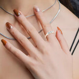 Oseew Eternity Moissanite Ring for women Wedding Rings for Women Princess Cut Moissanite Engagement Ring (Rose gold)