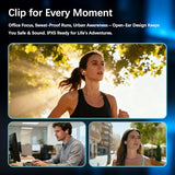 Essonio FC3 Open Ear Earbuds Wireless Bluetooth with 360° UFT 3.0 Spatial Audio & 70H Playtime