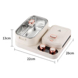 Multifunctional Breakfast Maker Station, 1100W Sandwich Machine with 1L Cooking Pot and Removable Non-stick Baking Pan